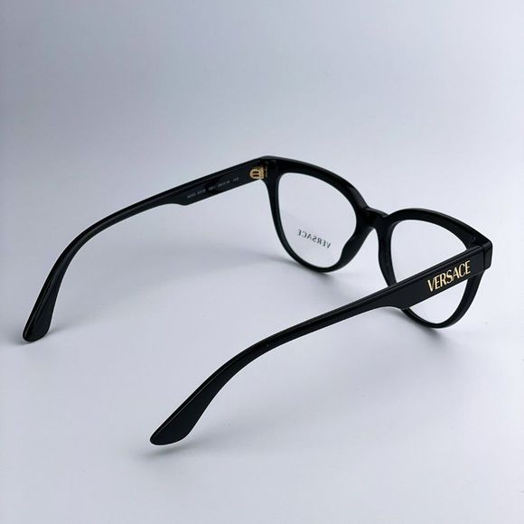  Versace VE3315 GB1 Eyeglasses Black Cat Eye Women - Picture 8 of 13